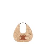 CELINE CLASSIC PANIER HOBO BAG IN RAFFIA