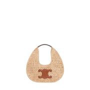 CELINE CLASSIC PANIER HOBO BAG IN RAFFIA