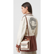 ⁦Two-tone Canvas Leather Pocket Bag⁩ – תמונה ⁦5⁩
