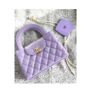 ⁦Chanel Kelly Top Handle – purple⁩ – תמונה ⁦2⁩