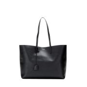 Shopping E/W leather tote bag