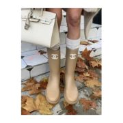 ⁦Chanel Wellington boots-brown⁩ – תמונה ⁦2⁩