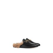 ⁦Princetown Fur-Lined Leather Mules⁩ – תמונה ⁦3⁩