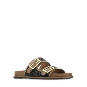 ⁦Fendi Logo Plaque Sandals⁩ – תמונה ⁦2⁩