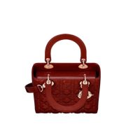 ⁦MEDIUM LADY DIOR BAG CHERRY⁩ – תמונה ⁦3⁩