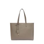 Shopping E/W leather tote bag