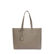 Shopping E/W leather tote bag