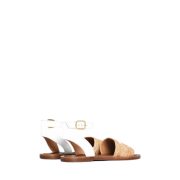 ⁦LYMPIA FLAT STRAP SANDAL IN RAFFIA⁩ – תמונה ⁦2⁩