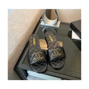 ⁦Chanel Sandals Slippers -black⁩ – תמונה ⁦3⁩