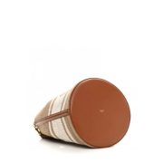 ⁦Canvas Smooth Calfskin Logo Bucket 16⁩ – תמונה ⁦4⁩