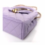⁦Chanel Kelly Top Handle – purple⁩ – תמונה ⁦3⁩
