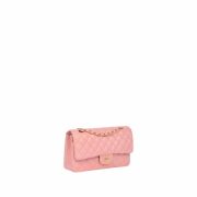 ⁦Double Flap Double Chain Bag Metallic Pink⁩ – תמונה ⁦4⁩