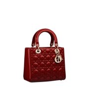 ⁦MEDIUM LADY DIOR BAG CHERRY⁩ – תמונה ⁦2⁩