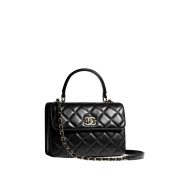 ⁦FLAP BAG WITH TOP HANDLE⁩ – תמונה ⁦3⁩
