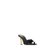 ⁦mules in satin crepe⁩ – תמונה ⁦3⁩