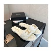 ⁦Chanel Sandals Slippers -white⁩ – תמונה ⁦3⁩