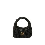 Wander matelassé nappa leather hobo bag