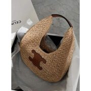 ⁦CELINE CLASSIC PANIER HOBO BAG IN RAFFIA⁩ – תמונה ⁦3⁩
