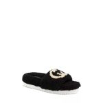 Shearling Flats Black