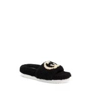 Shearling Flats Black