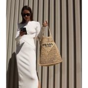 ⁦Raffia Tote Bag⁩ – תמונה ⁦5⁩