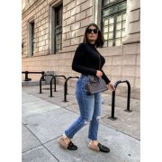 ⁦Princetown Fur-Lined Leather Mules⁩ – תמונה ⁦2⁩