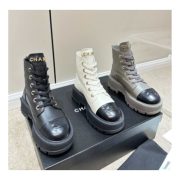 ⁦Chanel Black Combat Boots⁩ – תמונה ⁦2⁩