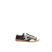 Calfskin & Embossed Suede Calfskin Black & White