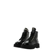 ⁦Chanel Black Combat Boots⁩ – תמונה ⁦4⁩