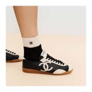 ⁦Calfskin & Embossed Suede Calfskin Black & White⁩ – תמונה ⁦3⁩