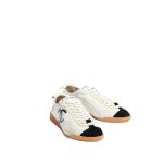Calfskin & Embossed Suede Calfskin White & Black