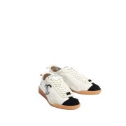 Calfskin & Embossed Suede Calfskin White & Black