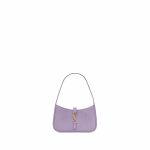 le 5 à ysl plaque bag purple