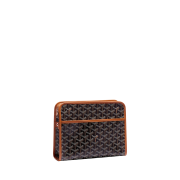 ⁦Jouvence MM Toiletry Bag Black & Tan⁩ – תמונה ⁦4⁩