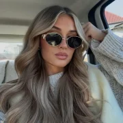 ⁦CELINE CL40235U Gold Shiny-Green⁩ – תמונה ⁦5⁩