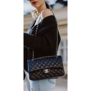 ⁦Medium Classic Double Flap Bag Lamb skin⁩ – תמונה ⁦6⁩