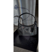 ⁦Satin mini-bag with crystals⁩ – תמונה ⁦5⁩