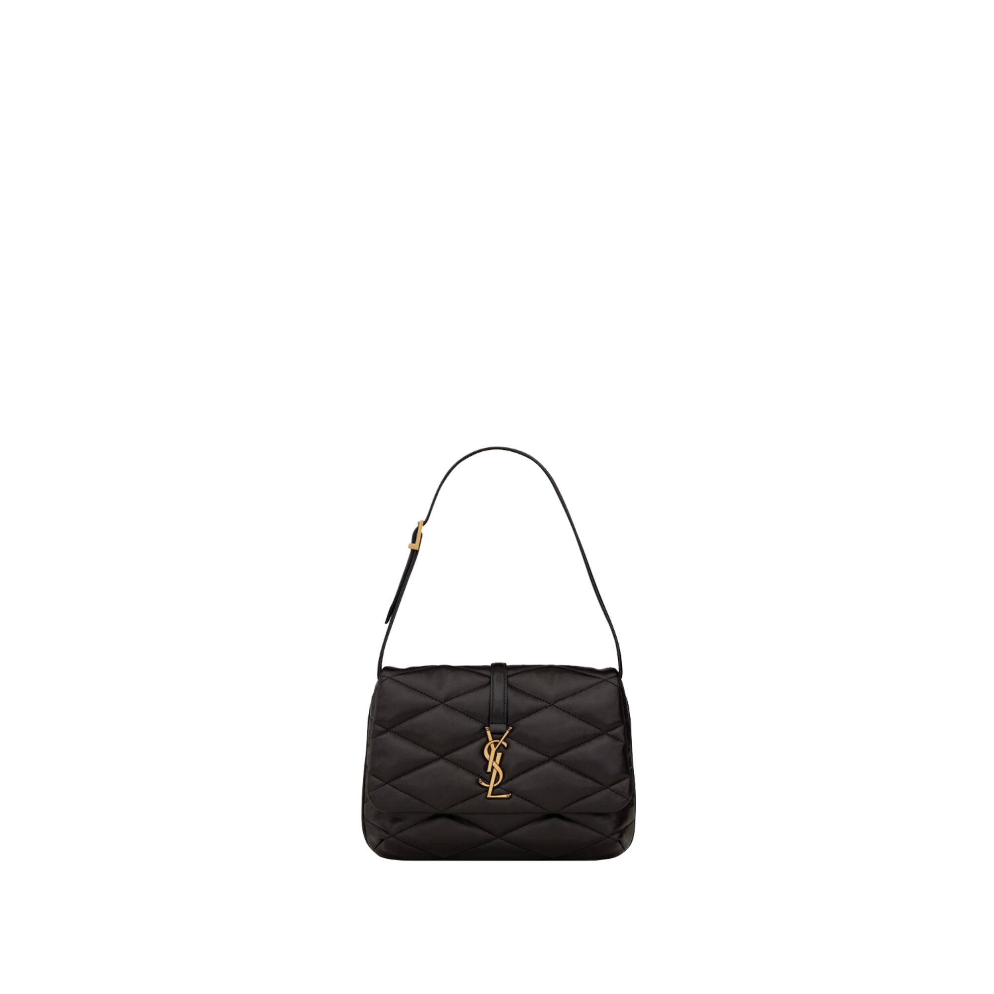 ysl-16-black-1 LE 57 HOBO PUFFER BAG – תמונה 1