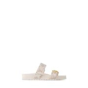Bom Dia Flat Comfort Mule White