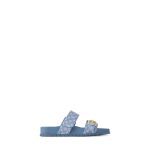 Bom Dia Flat Comfort Mule Bleu