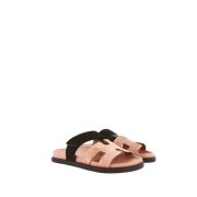⁦Hermès Chypre Sandals Rose Perle and Black Suede⁩ – תמונה ⁦2⁩