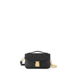 Pochette Métis East West Black Leather