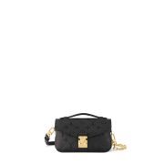 Pochette Métis East West Black Leather