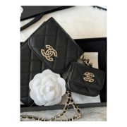 ⁦CC Phone Clutch with Pouch Gold Hardware⁩ – תמונה ⁦3⁩