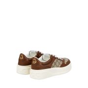 ⁦GG Supreme canvas leather-trimmed sneakers⁩ – תמונה ⁦5⁩