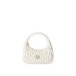 Wander matelassé nappa leather hobo bag