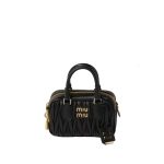 Matelasse Nappa Leather Top-Handle Bag