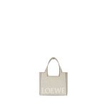 Small LOEWE Font tote in jacquard canvas