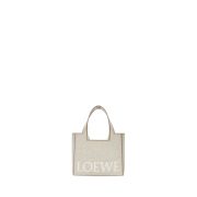 Small LOEWE Font tote in jacquard canvas