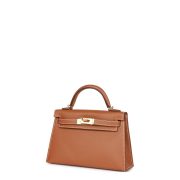 ⁦Kelly mini 20 Gold Epsom Gold Hardware⁩ – תמונה ⁦2⁩